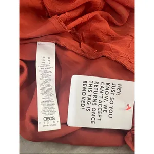 ASOS Design NWT Rust Lace Sleeveless Cowl Neck Satin Maxi Dress Size 8 thumbnail 8