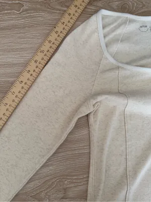 Aerie Medium NEW Henley Bodysuit Long Sleeve Neutral Heather Minimal thumbnail 6