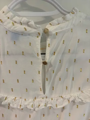 White and Gold Draper James Top thumbnail 4