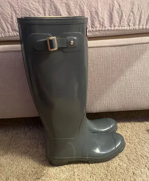 Hunter Gray Tall Boots thumbnail 2