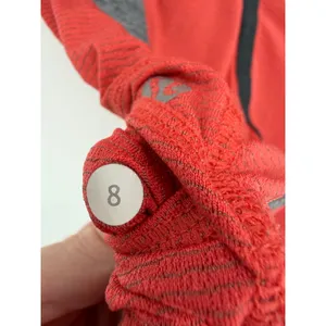 Lululemon Athletica Revitalize Tech Short Sleeve‎ Top Size 8 Red Gray thumbnail 6