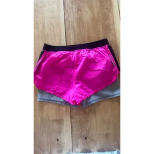 MPG Womens 2-in-1‎ Running Shorts XS Pink Gray Black Layered Athletic Workout thumbnail 5