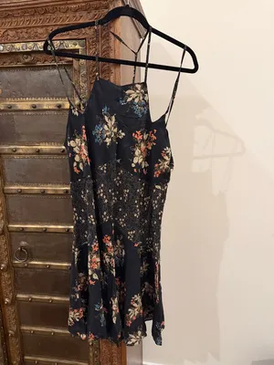 Free People Intimately Crescent Spaghetti Strap Printed Slip Dress NWT thumbnail 2