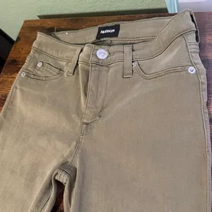 Hudson Jeans Natalie Super Skinny Ankle Olive Green Mid Rise thumbnail 2
