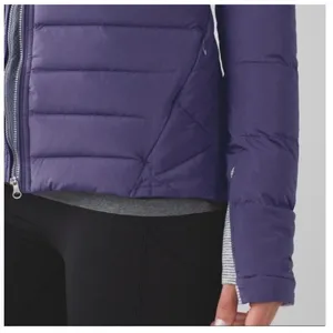 Lululemon Fluffed Up Jacket Quilted Puffer Coat Purple Gorpcore Athleisure Yoga thumbnail 3