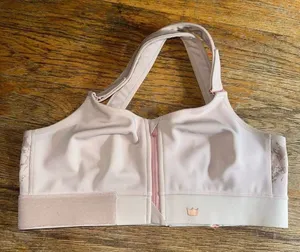Shefit ultimate ribbed nude front zip wireless workout 1 luxe bra Tan Size XL thumbnail 1