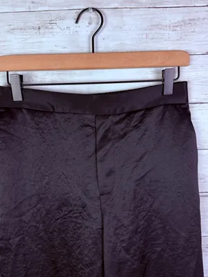 Madewell The Easy Pull-On Pant in Satin Black Size Small thumbnail 4