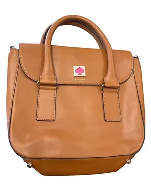 Kate Spade NY womans brown leather satchel shoulder handbag SKU 10-054 thumbnail 1