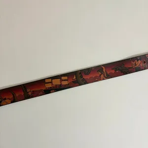 Unisex JON WYE Leather Paisley Belt Western Retro Made in USA Men Women 46.5" thumbnail 7