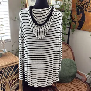 Free People Movement Supersoft Preppy Nauti Nantucket Yacht Resort Stripe Hoodie thumbnail 2