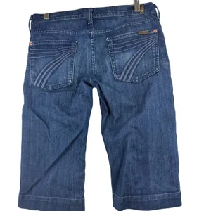 7 For All Mankind Women's Dojo Capri Jeans Size 28 thumbnail 2