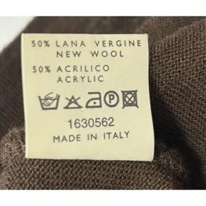 Attesa Premaman‎ Mockneck Maternity Sweater Vest Sz S/M Brown Preppy Academia thumbnail 6