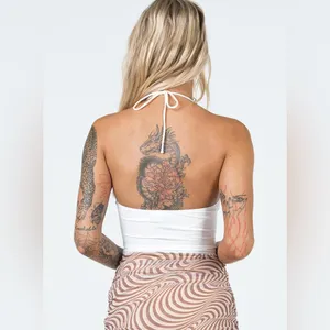 Princess Polly Maddie Bodysuit in White Size 6 New with tag thumbnail 3