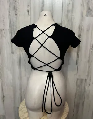 Crop Top Black thumbnail 4