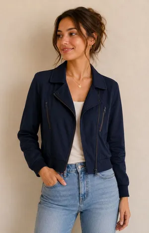 CAbi Blue Bomber Jacket Stylish and Versatile thumbnail 1