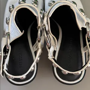 Rebecca Minkoff White Studded‎ Ankle Booties size 6.5 thumbnail 6
