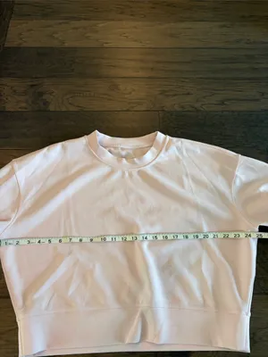 Lululemon Softstreme Perfectly Oversized Crew Pink Size 8 thumbnail 7