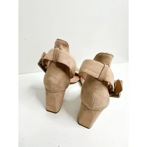 Vince Sandals Size 9 Pink Suede‎ Block Heel Ankle Strap Open Toe thumbnail 5