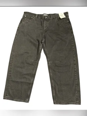 Madewell The Darted Barrel-Leg Jean button fly washed black NW235 Size 33 NWT thumbnail 5