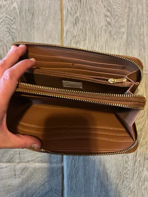 A New Day brown double zip wallet thumbnail 2