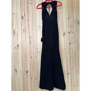 NWT Lulus All For The Romance Black Backless Mermaid Maxi Dress Whimsigoth Sz XS thumbnail 6