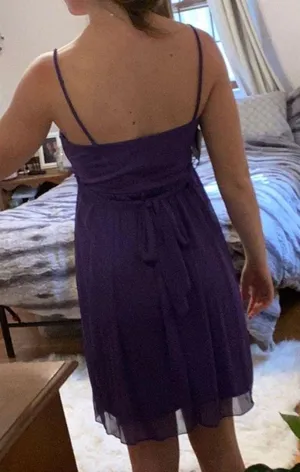 Purple Short Semi Formal Dress thumbnail 2
