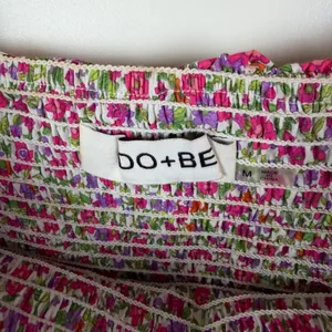 DO+BE Floral Smocked Puff Sleeve Mini Dress Medium Colorful Preppy‎ Bloomcore thumbnail 5