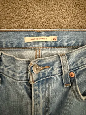 Levi’s Low Pro Straight Ripped Light Wash Jeans thumbnail 2