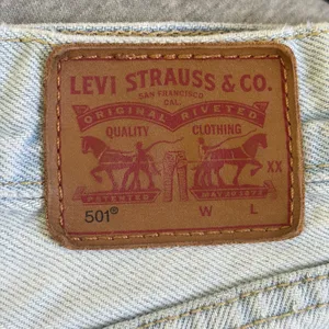 Levis 501 Original Light Denim Cut Off‎ Short High Rise Button Fly Momcore 27 thumbnail 4