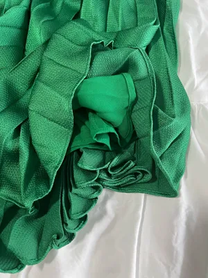 ML Monique Lhuillier Hammered Satin Charmeuse Pleated Gown thumbnail 14