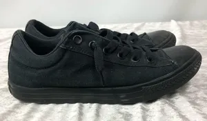 Converse shoes black chuck taylor all star sneakers size 8 unisex junior thumbnail 4