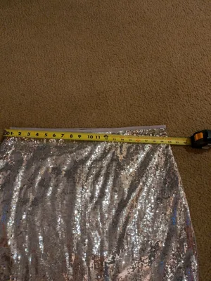 Forever 21 sequin shimmer lined pencil;Mini Skirt Sz 2X thumbnail 9