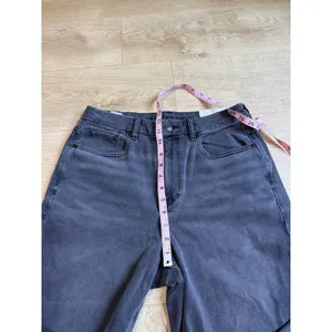 NWT Womens American Eagle curvy mom jean stretch black super high‎ rise 12 31W thumbnail 8