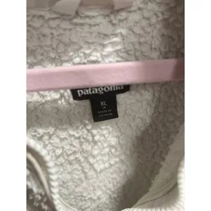 Patagonia Los Gatos 1/4 Zip Sherpa Fleece Pullover Sweatshirt Birch White XL thumbnail 3