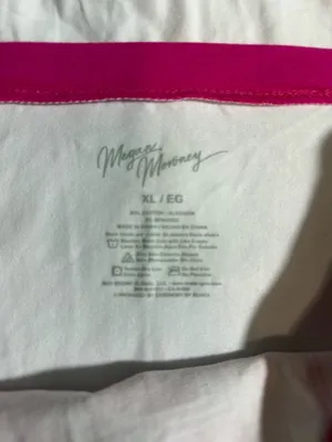 Megan Moroney Cloud 9 White and Pink Tube Mini Skater Dress Size XL thumbnail 7