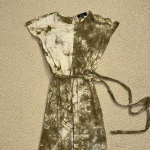 Lulus 100% Cotton Olive Green Tie-Dye Short Sleeve Jumpsuit thumbnail 8