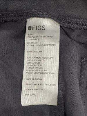 FIGS HW Livingston Scrub Pants Women’s Size XL High Waisted Style 1000210 thumbnail 4