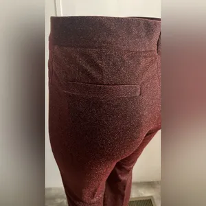 H&M Shimmering Brown Flare Pants thumbnail 10