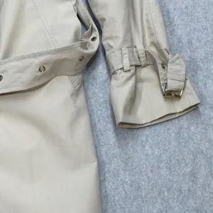 Isaac Mizrahi Trench Coat Womens S Beige Classic Preppy Dark Academia Business thumbnail 6