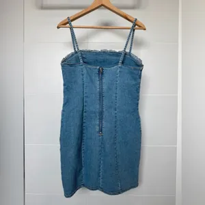 H&M Divided Denim Mini Dress with Spaghetti Straps -‎ Size M thumbnail 4