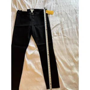 NWT H&M Black Skinny Jeans Women's 8 Regular Waist Goth Classic Rock thumbnail 3