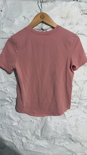 Lululemon Short Sleeve Pink Tee thumbnail 2