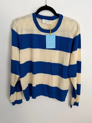 Compañía Fantástica Striped Light weight sweater NWT size large thumbnail 1