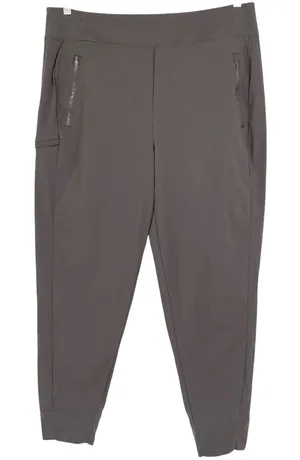 Athleta Womens Brooklyn Pants 16 Taupe Utility Travel Zip Pocket Stretch‎ SP24 thumbnail 1