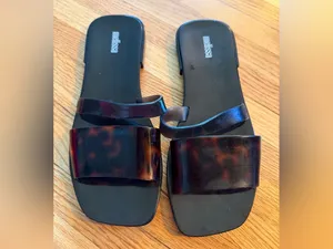 Melissa Ivy Tortoiseshell Slide Sandals for Women - 8 thumbnail 3
