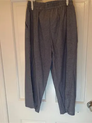 Umgee Blue Cropped Chambray Pants size S NWT thumbnail 5