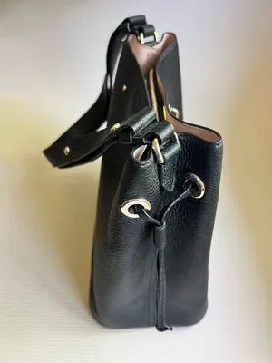 Kate Spade Marti Small Bucket Bag Black Pebbled Shoulder Crossbody NWOT thumbnail 6
