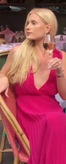 ZARA pink fuschia barbie core pleated maxi dress blogger favorite size large thumbnail 2
