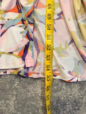 London Style Floral Dress in Pink and Orange thumbnail 8