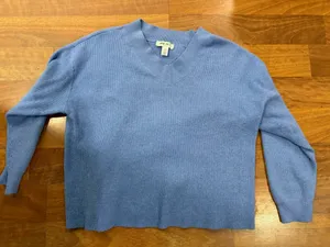 Blue Nine West V-Neck Sweater thumbnail 1